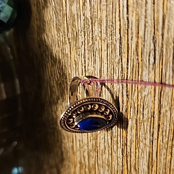 New Sterling Silver Lapis lazuli ring Size 6 - Picture 6 of 8